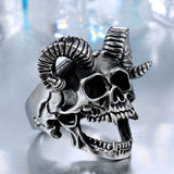 Goat Skull Ring