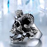 Goat Skull Ring
