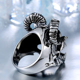 Goat Skull Ring