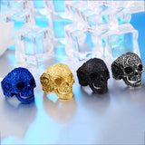 Garden Flower Skull Ring