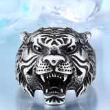 Tiger Head Ring