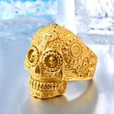 Gothic Carving Skull Ring