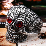 Gothic Carving Skull Ring