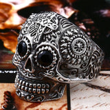 Gothic Carving Skull Ring