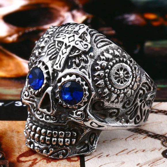 Gothic Carving Skull Ring
