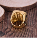 Pyramid Eye Gold Ring