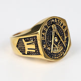 Masonic Gold and Silver Ring