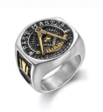 Masonic Gold and Silver Ring