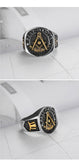 Masonic Gold and Silver Ring