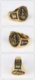 Masonic Gold and Silver Ring