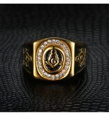 Luxury Gold Masonic Ring