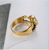 Skull Golden Ring