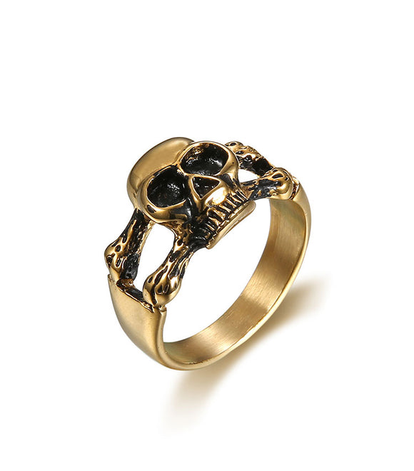 Skull Golden Ring